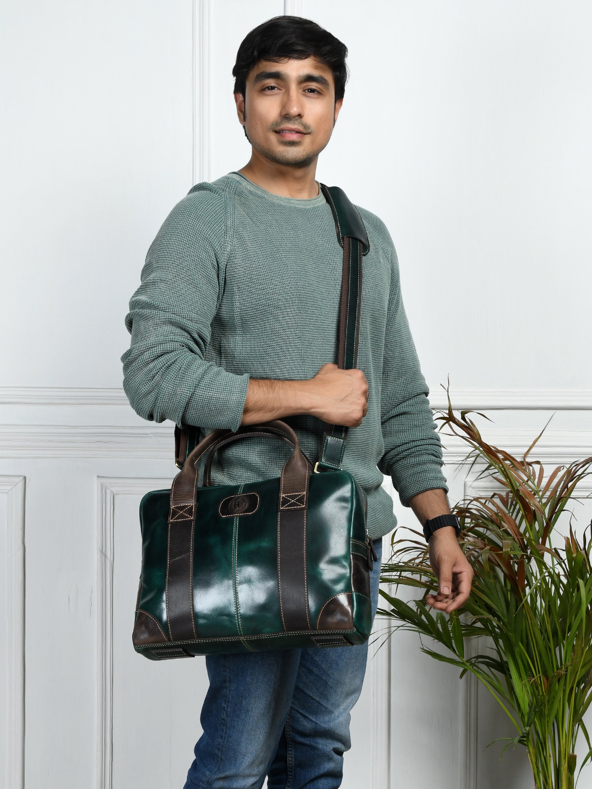 Heritage Buffalo Leather Laptop Bag